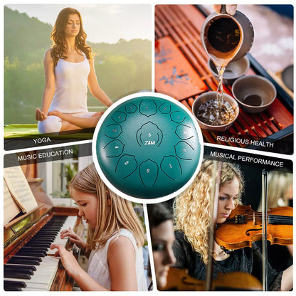 Steel Tongue Drum Instrument for Meditation